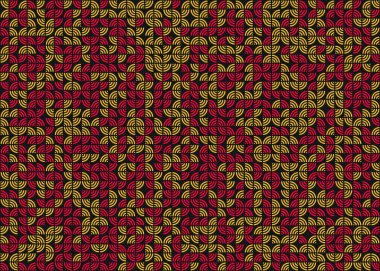 Soyut Geometrik Desen üretken hesaplama sanatı çizimi  