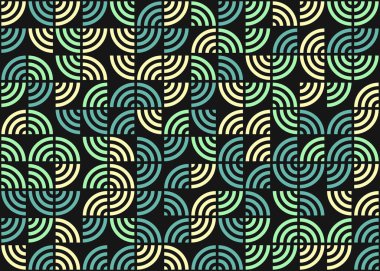 Soyut Geometrik Desen Üretken hesaplama sanatı, vektör illüstrasyonu