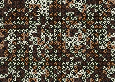 Soyut Geometrik Desen üretken hesaplama sanatı çizimi 