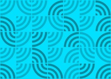 Soyut Geometrik Desen üretken hesaplama sanatı çizimi 