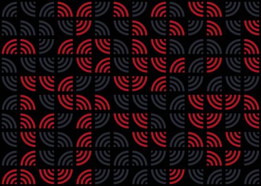 Soyut geometrik hesaplama deseni, vektör illüstrasyonu 