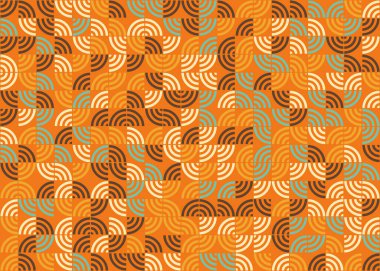 Soyut Geometrik Desen üretken hesaplama sanatı çizimi 