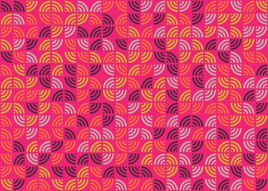 Soyut Geometrik Desen üretken hesaplama sanatı çizimi  