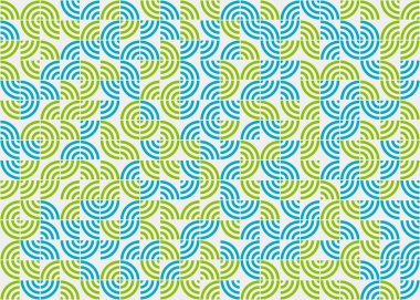 Soyut Geometrik Desen üretken hesaplama sanatı çizimi 