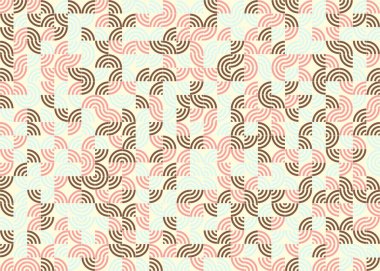 Soyut Geometrik Desen üretken hesaplama sanatı çizimi 