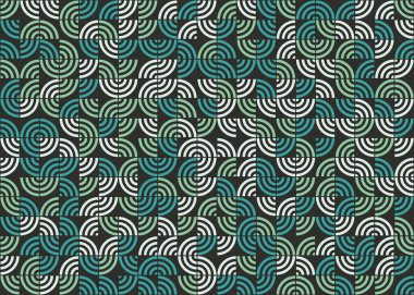 Soyut Geometrik Desen üretken hesaplama sanatı çizimi 