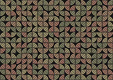 Soyut Geometrik Desen üretken hesaplama sanatı çizimi 