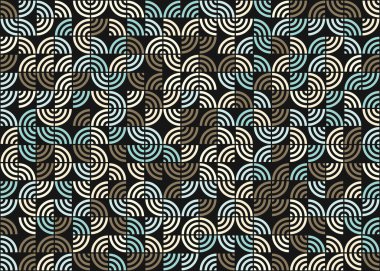 Soyut Geometrik Desen üretken hesaplama sanatı çizimi 