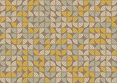 Soyut Geometrik Desen üretken hesaplama sanatı çizimi 