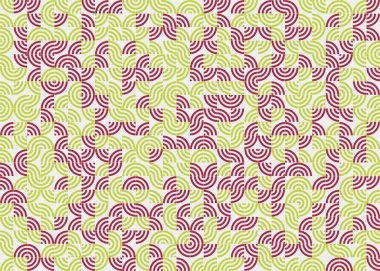 Soyut Geometrik Desen üretken hesaplama sanatı çizimi 