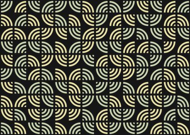 Soyut Geometrik Desen Üretken hesaplama sanatı, vektör illüstrasyonu