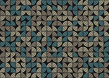 Soyut Geometrik Desen üretken hesaplama sanatı çizimi  