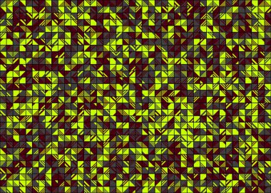 Soyut Geometrik Desen üretken hesaplama sanatı çizimi 