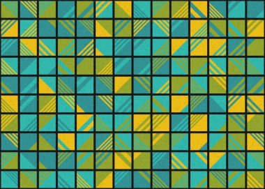 Soyut Geometrik Desen üretken hesaplama sanatı çizimi 