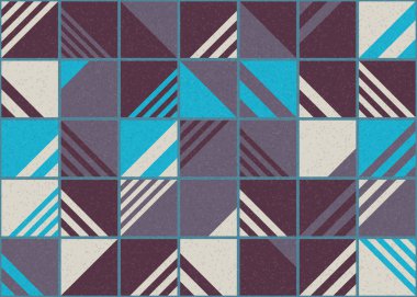 Soyut Geometrik Desen üretken hesaplama sanatı çizimi 