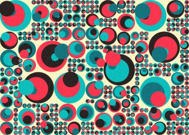 Soyut Geometrik Desen üretken hesaplama sanatı çizimi 