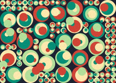 Soyut Geometrik Desen üretken hesaplama sanatı çizimi 