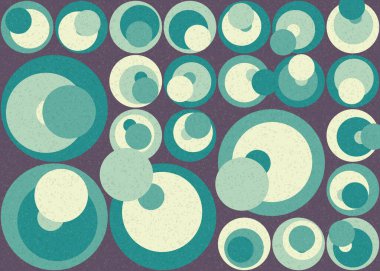 Soyut Geometrik Desen üretken hesaplama sanatı çizimi  