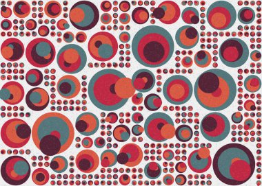 Soyut Geometrik Desen üretken hesaplama sanatı çizimi 