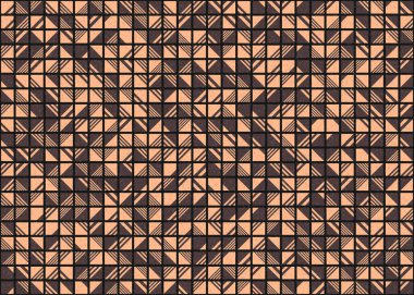 Soyut Geometrik Desen üretken hesaplama sanatı çizimi 