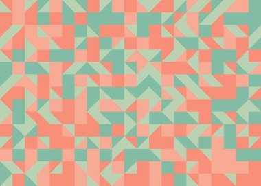 Soyut Geometrik Desen üretken hesaplama sanatı çizimi 