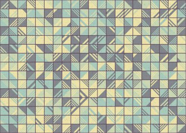 Soyut Geometrik Desen üretken hesaplama sanatı çizimi 