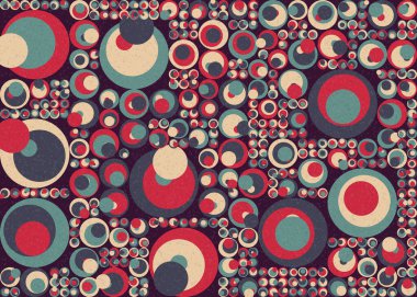 Soyut Geometrik Desen üretken hesaplama sanatı çizimi 