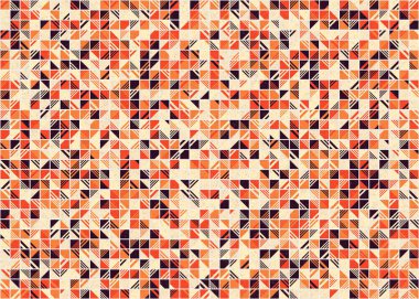 Soyut Geometrik Desen üretken hesaplama sanatı çizimi 