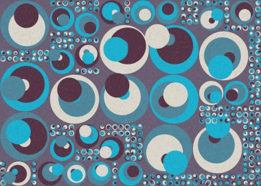 Soyut Geometrik Desen üretken hesaplama sanatı çizimi