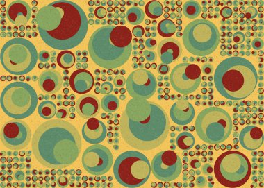 Soyut Geometrik Desen üretken hesaplama sanatı çizimi 