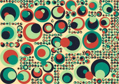 Soyut Geometrik Desen üretken hesaplama sanatı çizimi 