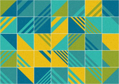 Soyut Geometrik Desen üretken hesaplama sanatı çizimi 