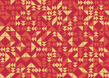 Soyut Geometrik Desen üretken hesaplama sanatı çizimi 