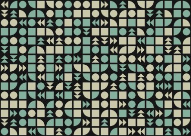 Soyut geometrik hesaplama deseni, vektör illüstrasyonu 