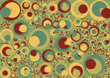 Soyut Geometrik Desen üretken hesaplama sanatı çizimi  