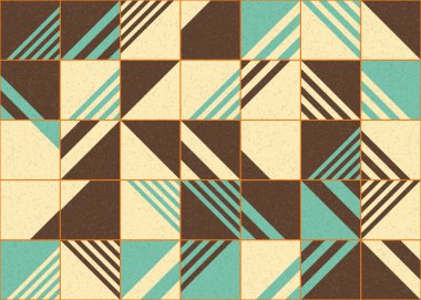 Soyut Geometrik Desen üretken hesaplama sanatı çizimi 