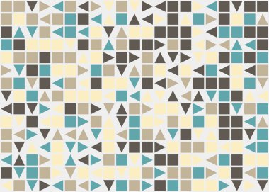 Soyut Geometrik Desen üretken hesaplama sanatı çizimi 