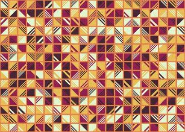 Soyut Geometrik Desen üretken hesaplama sanatı çizimi 