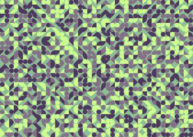 Soyut Geometrik Desen üretken hesaplama sanatı çizimi 