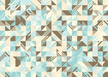 Soyut Geometrik Desen üretken hesaplama sanatı çizimi  