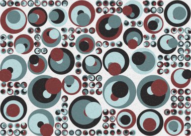 Soyut Geometrik Desen üretken hesaplama sanatı çizimi 