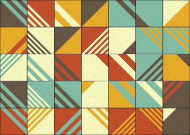 Soyut Geometrik Desen üretken hesaplama sanatı çizimi 