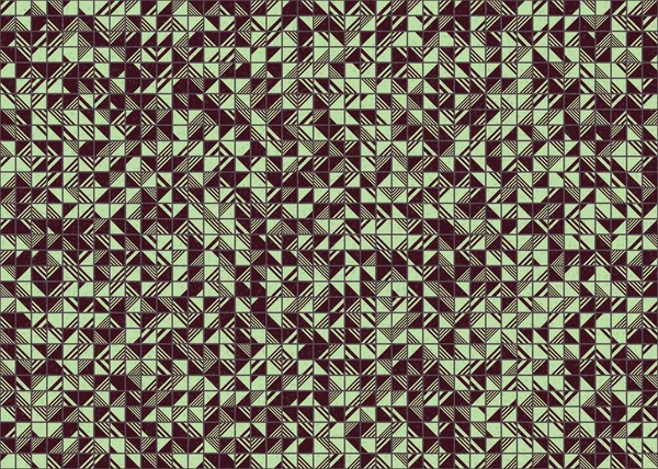 Abstrakte Geometrische Muster Generative Computergestützte Kunstillustration — Stockvektor