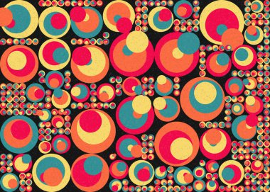 Soyut Geometrik Desen üretken hesaplama sanatı çizimi 