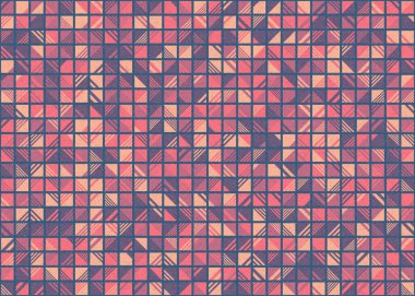 Soyut Geometrik Desen üretken hesaplama sanatı çizimi 