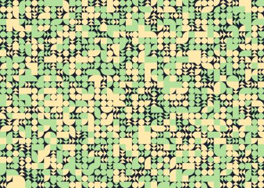 Soyut geometrik hesaplama deseni, vektör illüstrasyonu 