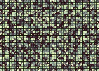 Soyut Geometrik Desen üretken hesaplama sanatı çizimi 