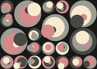 Soyut Geometrik Desen üretken hesaplama sanatı çizimi