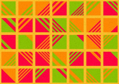 Soyut Geometrik Desen üretken hesaplama sanatı çizimi 