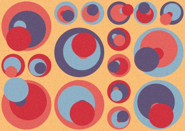 Soyut geometrik hesaplama deseni, vektör illüstrasyonu